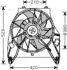 Ava Quality Cooling RT 7543 - Ventilators, Motora dzesēšanas sistēma ps1.lv