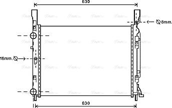 Ava Quality Cooling RTA2469 - Radiators, Motora dzesēšanas sistēma ps1.lv