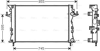 Ava Quality Cooling RTA2438 - Radiators, Motora dzesēšanas sistēma ps1.lv