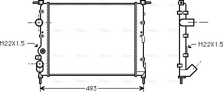 Ava Quality Cooling RTA2197 - Radiators, Motora dzesēšanas sistēma ps1.lv