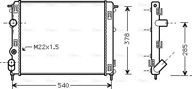 Ava Quality Cooling RTA2302 - Radiators, Motora dzesēšanas sistēma ps1.lv