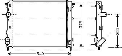 Ava Quality Cooling RTA2269 - Radiators, Motora dzesēšanas sistēma ps1.lv