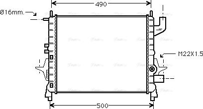 Ava Quality Cooling RTA2262 - Radiators, Motora dzesēšanas sistēma ps1.lv