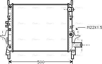 Ava Quality Cooling RTA2206 - Radiators, Motora dzesēšanas sistēma ps1.lv