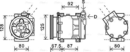 Ava Quality Cooling RTAK619 - Kompresors, Gaisa kond. sistēma ps1.lv