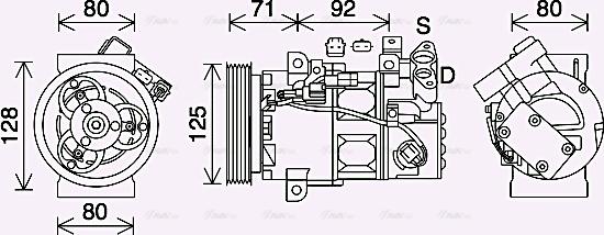 Ava Quality Cooling RTK636 - Kompresors, Gaisa kond. sistēma ps1.lv