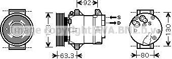 Ava Quality Cooling RTAK369 - Kompresors, Gaisa kond. sistēma ps1.lv