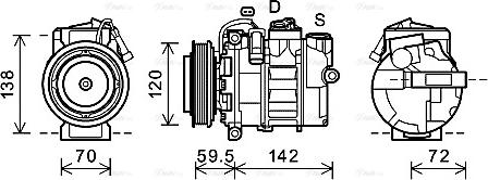 Ava Quality Cooling RTK494 - Kompresors, Gaisa kond. sistēma ps1.lv