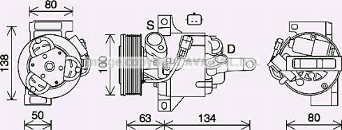 Ava Quality Cooling RTK637 - Kompresors, Gaisa kond. sistēma ps1.lv