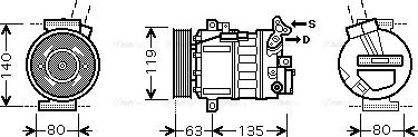 Ava Quality Cooling RT K389 - Kompresors, Gaisa kond. sistēma ps1.lv