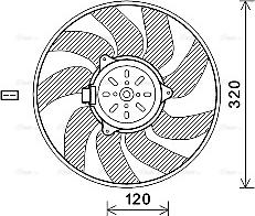 Ava Quality Cooling SB7504 - Ventilators, Motora dzesēšanas sistēma ps1.lv