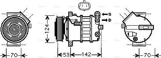 Ava Quality Cooling SBAK063 - Kompresors, Gaisa kond. sistēma ps1.lv