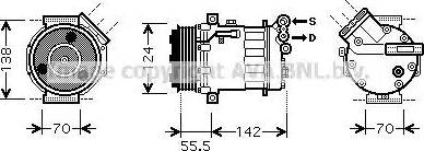 Ava Quality Cooling SB K069 - Kompresors, Gaisa kond. sistēma ps1.lv