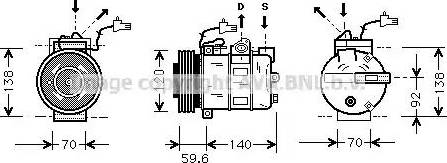 Ava Quality Cooling SB K065 - Kompresors, Gaisa kond. sistēma ps1.lv