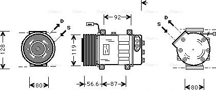 Ava Quality Cooling SC K016 - Kompresors, Gaisa kond. sistēma ps1.lv