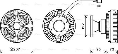 Ava Quality Cooling SCC039 - Sajūgs, Radiatora ventilators ps1.lv