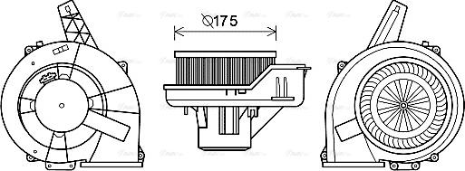 Ava Quality Cooling ST8045 - Salona ventilators ps1.lv