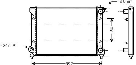 Ava Quality Cooling STA2027 - Radiators, Motora dzesēšanas sistēma ps1.lv