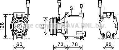 Ava Quality Cooling SUAK080 - Kompresors, Gaisa kond. sistēma ps1.lv