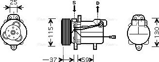 Ava Quality Cooling SZAK092 - Kompresors, Gaisa kond. sistēma ps1.lv