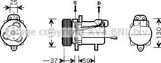 Ava Quality Cooling SZ K092 - Kompresors, Gaisa kond. sistēma ps1.lv