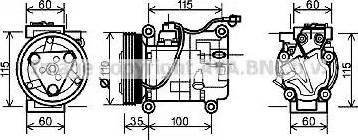 Ava Quality Cooling SZK118 - Kompresors, Gaisa kond. sistēma ps1.lv