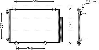 Ava Quality Cooling TO5267D - Kondensators, Gaisa kond. sistēma ps1.lv