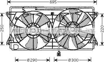 Ava Quality Cooling TO 7550 - Ventilators, Motora dzesēšanas sistēma ps1.lv