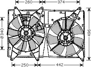 Ava Quality Cooling TO 7533 - Ventilators, Motora dzesēšanas sistēma ps1.lv