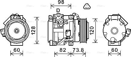 Ava Quality Cooling TOAK726 - Kompresors, Gaisa kond. sistēma ps1.lv