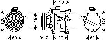 Ava Quality Cooling TO K450 - Kompresors, Gaisa kond. sistēma ps1.lv