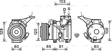 Ava Quality Cooling TOK606 - Kompresors, Gaisa kond. sistēma ps1.lv