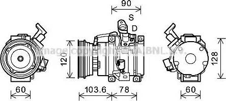 Ava Quality Cooling TOK631 - Kompresors, Gaisa kond. sistēma ps1.lv