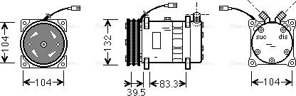 Ava Quality Cooling UVAK042 - Kompresors, Gaisa kond. sistēma ps1.lv