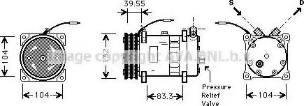 Ava Quality Cooling UVAK057 - Kompresors, Gaisa kond. sistēma ps1.lv