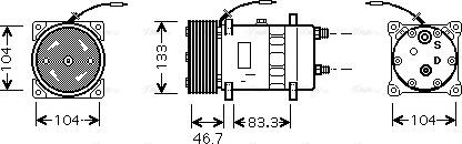 Ava Quality Cooling UVK129 - Kompresors, Gaisa kond. sistēma ps1.lv