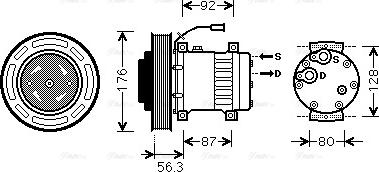 Ava Quality Cooling VLAK053 - Kompresors, Gaisa kond. sistēma ps1.lv