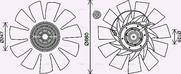 Ava Quality Cooling VLF088 - Ventilators, Motora dzesēšanas sistēma ps1.lv