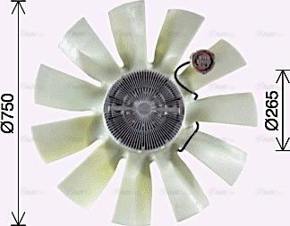 Ava Quality Cooling VLF109 - Ventilators, Motora dzesēšanas sistēma ps1.lv