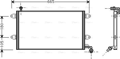 Ava Quality Cooling VN5137 - Kondensators, Gaisa kond. sistēma ps1.lv