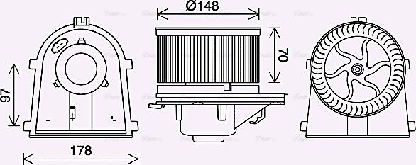 Ava Quality Cooling VN8408 - Salona ventilators ps1.lv