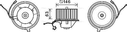 Ava Quality Cooling VN8349 - Salona ventilators ps1.lv