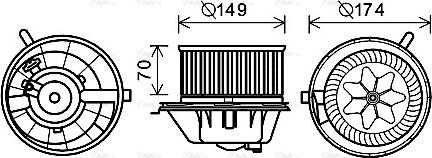 Ava Quality Cooling VN8342 - Salona ventilators ps1.lv