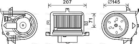 Ava Quality Cooling VN8350 - Salona ventilators ps1.lv