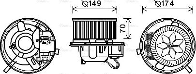 Ava Quality Cooling VN8339 - Salona ventilators ps1.lv