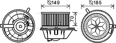 Ava Quality Cooling VN8337 - Salona ventilators ps1.lv