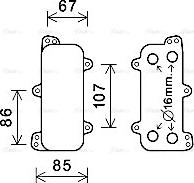 Ava Quality Cooling VN3392 - Eļļas radiators, Motoreļļa ps1.lv