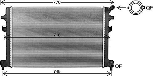 Ava Quality Cooling VN2426 - Radiators, Motora dzesēšanas sistēma ps1.lv