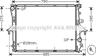 Ava Quality Cooling VN2199 - Radiators, Motora dzesēšanas sistēma ps1.lv