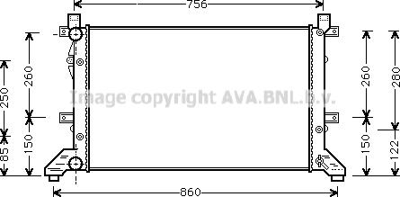 Ava Quality Cooling VN2155 - Radiators, Motora dzesēšanas sistēma ps1.lv